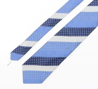 Corbata multicolor a rayas de seda a rayas a rayas para hombre talla única Foto 1 de 4