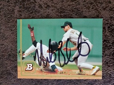 1994 Bowman Mike Bordick #576 - Oakland Athletics - Autographed! - Image 1 of 2