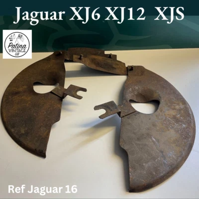 Escudos de disco de freio dianteiro esquerdo e direito Jaguar XJ6 XJ12 XJS - Imagem 1 de 4