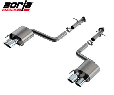 Borla S-Type 2.5" Axle-Back Exhaust 4" Chrome Tips For 15-24 Lexus RC F/IS 500 Foto 1 de 4
