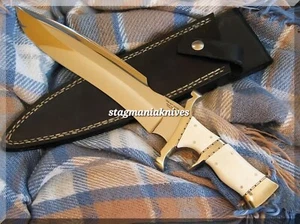 Premium Hand Forged J2 Steel Full Tang Hunting Sub Hilt Survival Bowie Knife  - Picture 1 of 1