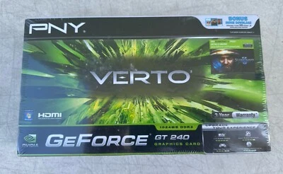PNY Verto GeForce GT 240 1024MB GDDR3 PCI-Express 2.0 DVI+VGA+HDMI Graphics Card - Image 1 of 4
