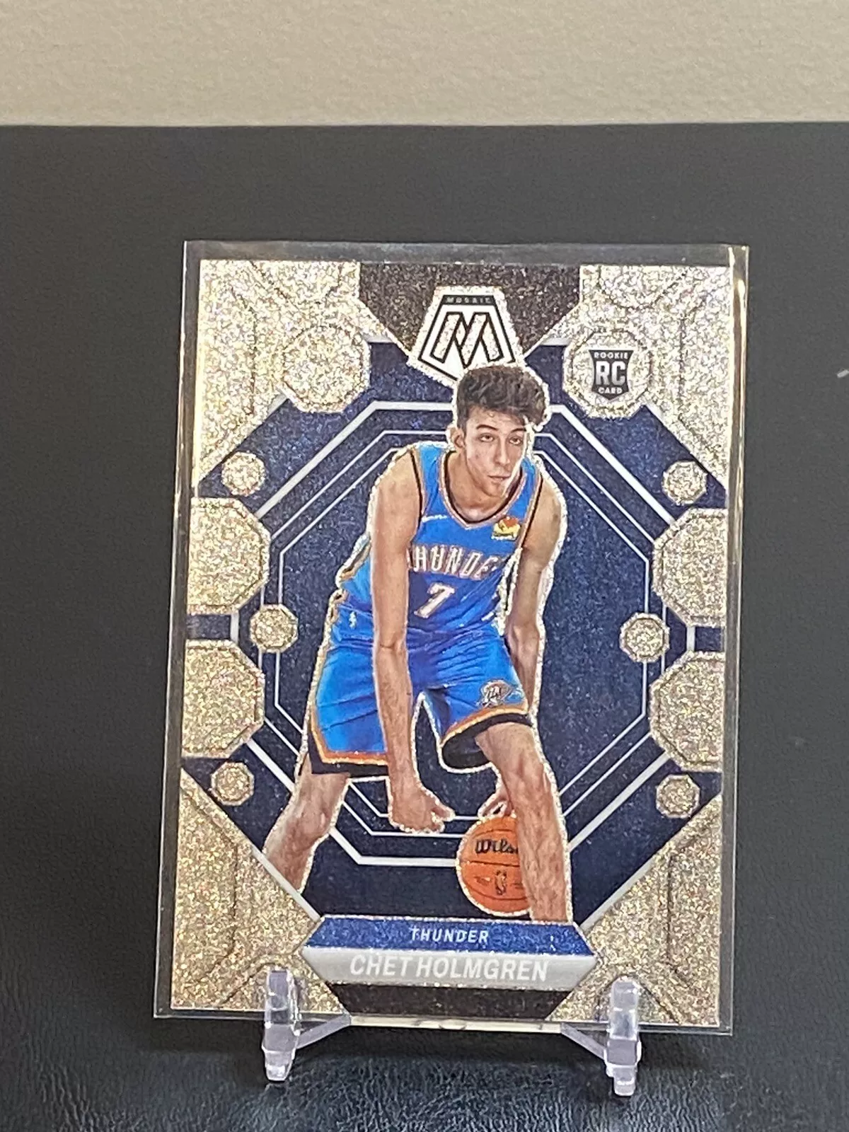 2022-23 Panini Mosaic Chet Holmgren Rookie RC Glitter Prizm SSP OKC Thunder