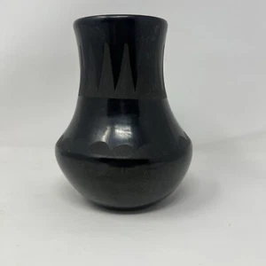 Lupita San Ildefonso Pueblo Blackware Vase - Picture 1 of 20