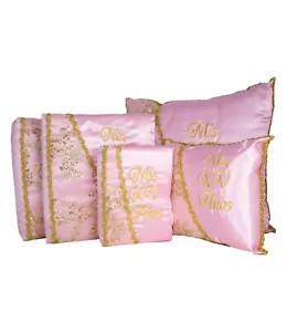 Baby Pink and Gold Miss XV Anos Quinceanera Pillow Set, Mis Quince Pillows - Picture 1 of 5