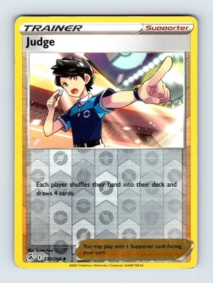 Judge SWSH08: Fusion Strike Uncommon Reverse Holo 235/264 NM/LP Pokemon Cards - Image 1 of 2