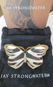 NEW Jay Strongwater Juliet Zebra Butterfly Trinket Tray w/ box - Picture 1 of 5