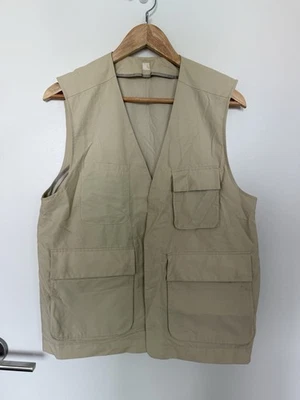 Chaleco de pesca P. Johnson, beige, talla 46 Foto 1 de 4