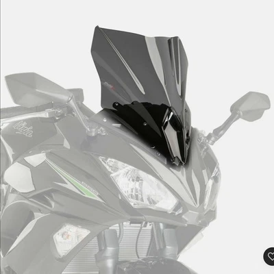 Puig Racing Screen Windshield Dark Smoke Kawasaki Ninja650#3578TR1 - Image 1 of 4