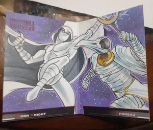 2021-22 Upper Deck Marvel Annual Battle Booklets #BB5 Moon Knight Vs Khonshu - Picture 1 of 3