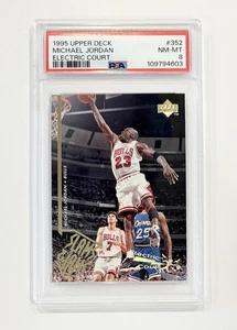 1995 Upper Deck Electric Court #352 Michael Jordan Chicago Bulls HOF PSA 8 NM-MT - Picture 1 of 1