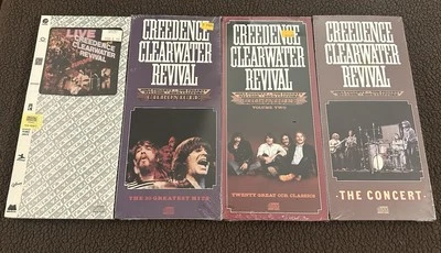 Creedence Clearwater Revival Sealed Longbox CDs - Concert, Chronicle 1&2, Europe Foto 1 de 4