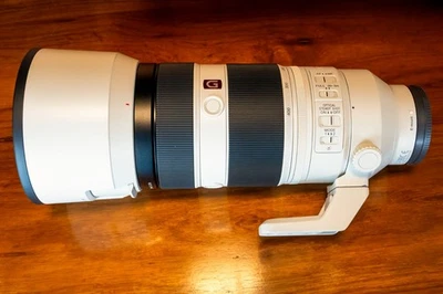Sony FE 100-400mm F4.5-5.6 GM OSS Lens (SEL100400GM) + 77mm UV filter, camo wrap - image 1 of 4