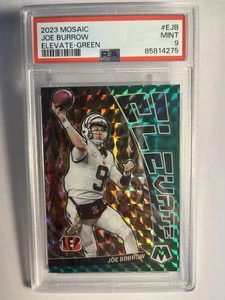 2023 PANINI MOSAIC JOE BURROW ELEVATE INSERT BENGALS #EJB PSA 9‼️Heisman Trophy - Picture 1 of 2