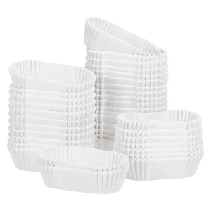 1000 Pcs Cupcake Molds Grease-resistant Liner Paper Holders Oval Dessert Bowls - Bild 1 von 12