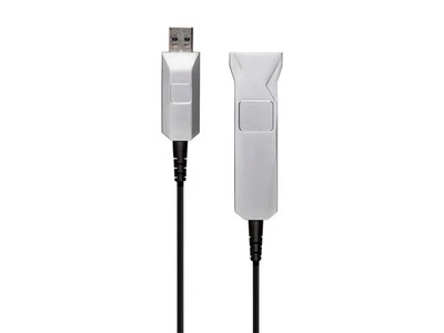 Monoprice SlimRun USB-A to Female 3.0 Extension Cable - Fiber Optic Black 32.8ft - Image 1 of 4