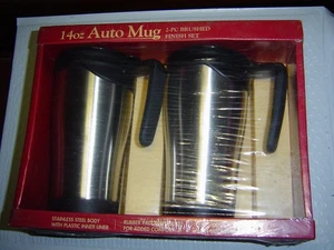 14 UNZEN AUTOBECHER 2 STÜCK GEBÜRSTET FERTIG SET (BRANDNEU) - Bild 1 von 2