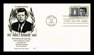 DR JIM STAMPS US COVER PRESIDENT JOHN F KENNEDY MEMORIAM FDC SCOTT 1246 - Picture 1 of 2
