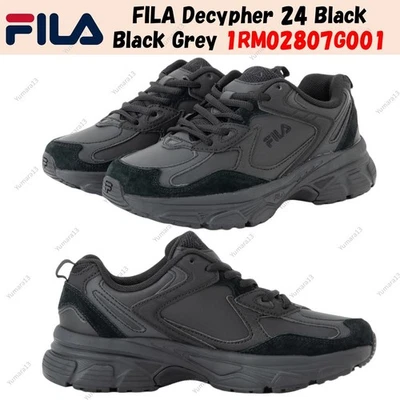 FILA Decypher 24 Negro Negro Gris 1RM02807G001 Hombres Tamaño - Imagen 1 de 4