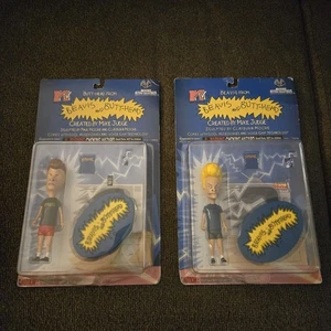 BEAVIS & BUTTHEAD Figures Moore Action Collectibles (1998) MTV Set of 2 Vintage - Picture 1 of 5