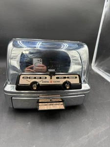 VINTAGE GENERAL ELECTRIC CHROME TOASTER & OVEN 55T83 TESTED - Picture 1 of 6