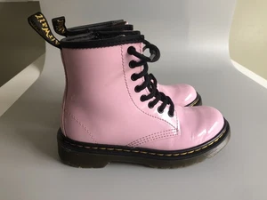 Dr. Martens Junior 1460 Patent Leather Boots Pink Size: US 13 EUR 31 - Picture 1 of 14