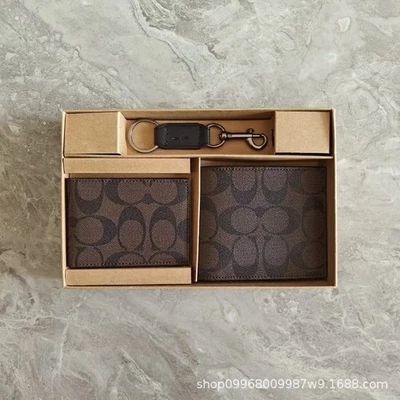 JUEGO DE REGALO CARTERA 3 EN 1 PARA HOMBRE EN CAJA EN LONA DE FIRMA  Foto 1 de 4