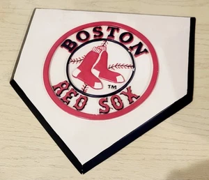 Boston Red Sox Ceramic Home Plate Decorative Man Cave RARE - Picture 1 of 11