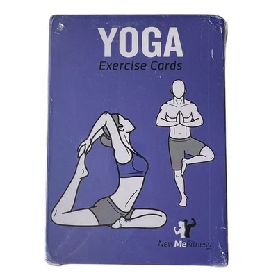New Me Fitness Yoga Pose Exercise Workout Cards Instructional Fitness Deck - Image 1 of 4