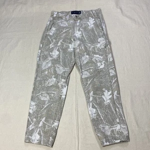 Abercrombie & Fitch Atlético Suelto Ropa de Trabajo Pantalón Blanco Camuflaje 29x30 Se Ajusta a 28x26 - Imagen 1 de 12