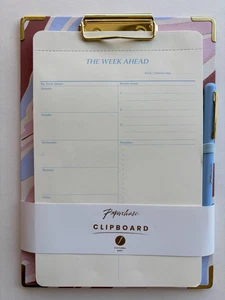 Portapapeles Paperchase y juego de bolígrafos A5Week Ahead Planner Plus - Imagen 1 de 5