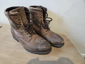 Rev'It Marshall WR Mens Motorcycle Boots Brown Quality Leather - Picture 1 of 5
