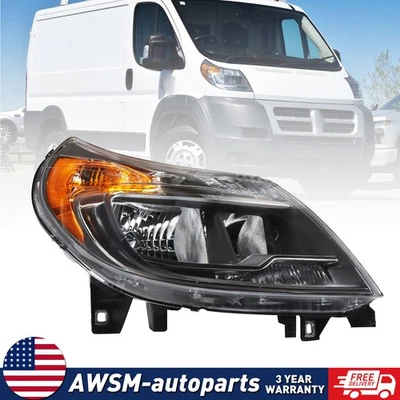For 2014-2022 Ram ProMaster 1500 2500 3500 w/o DRL Headlight Headlamp-Passenger Foto 1 de 4