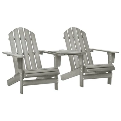 Tanne Adirondack Stuhl mit Teetisch Gartenstuhl Deckchair mehrere Auswahl vidaXL