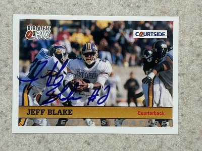 East Carolina 1992 Courtside Draft Pix - Autographs #105 Jeff Blake (AU, RC) - Image 1 of 2