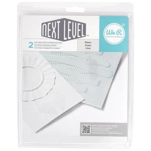 We R Memory Keepers RIBBON (2) 6x6 Embossing Folder Next Level Mixed Media - Picture 1 of 2