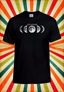 Mondphase T-Shirt Just A Phase lustig Herren Damen Unisex Baseball T-Shirt Oberteil 3266 - Bild 1 von 7