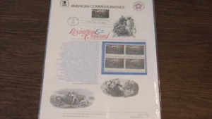 1975 American Commemoratives Panel Lexington & Concord Briefmarken erster Ausgabetag - Bild 1 von 4