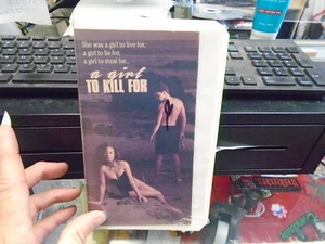 A Girl To Kill For VHS Clam Shell Case 1990 Karen Medak Sasha Jenson R Rated - Picture 1 of 3