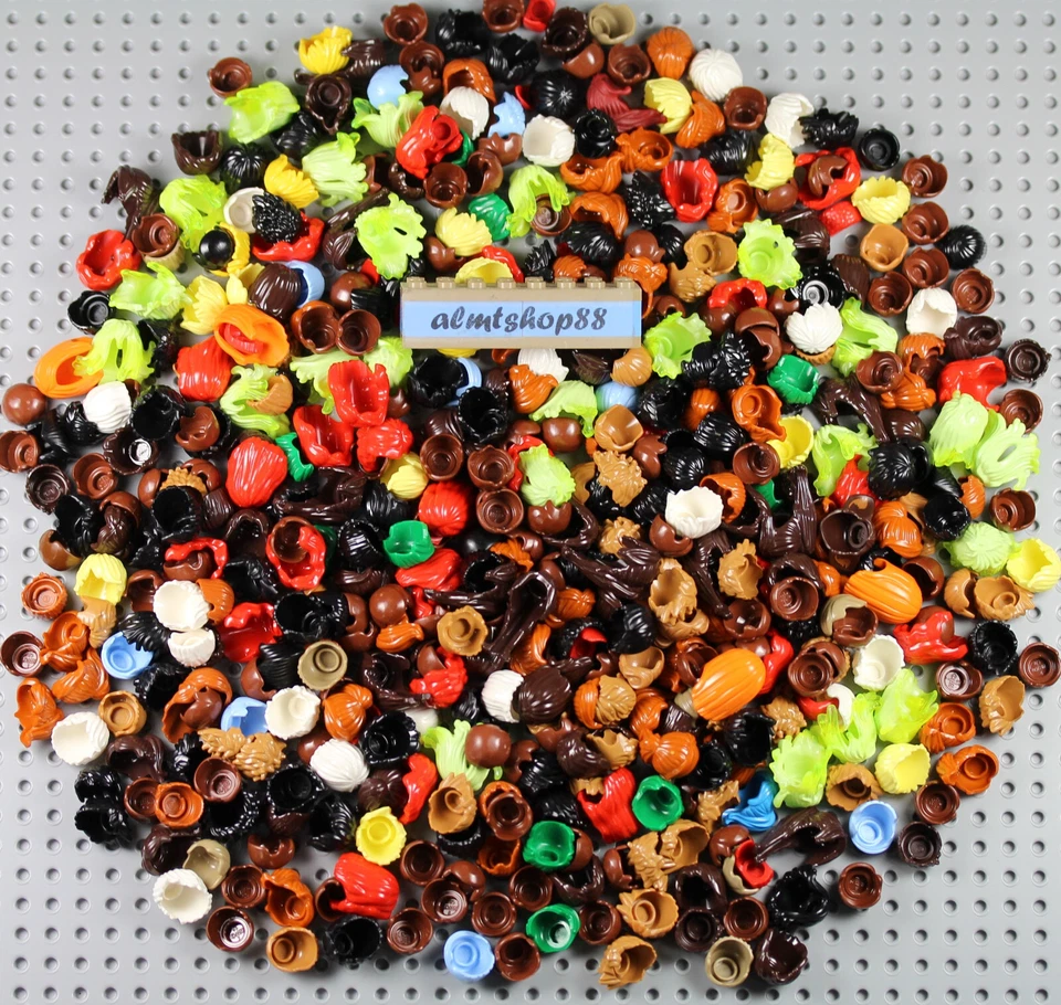 LEGO - Minifigure Hair Pieces Lot - Male Female Wigs Hat Cap City Town Bulk  - Image 1 of 4