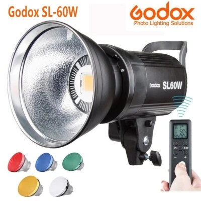 AU Godox SL-60W 5600K Studio LED Video Continuous Light Bowens+Remote Control - Image 1 of 4