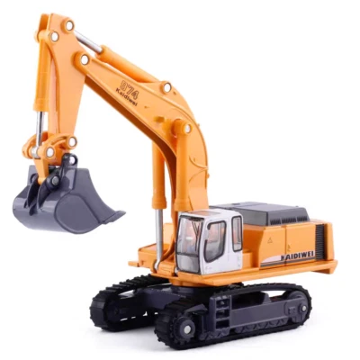 1:87 Excavator Crawler Construction Equipment Alloy Metal Diecast Model Truck - Image 1 of 4