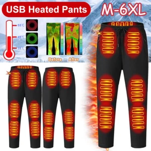 Heated Pants Winter Warm Electric USB Pants Men Women Thermal Heating Trousers - Picture 1 of 28