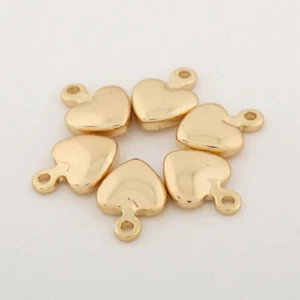 Copper Heart Charm Heart Heart Charms Tibetan Alloy Charms - Picture 1 of 11