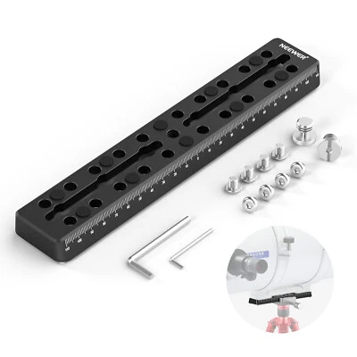 NEEWER 230mm/9 Placa Queue d’aronde Vixen Placa Metal con Filetes M6 Foto 1 de 4