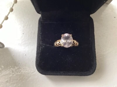 Beautiful 3ct Morganite Solitaire set in 9k Gold #O/P - Image 1 of 4