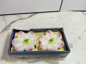 Pink MAGNOLIA Shaped Floating Candle Magnolia Scented By Waccents - Picture 1 of 12