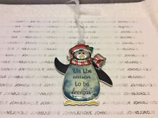 "'TIS THE SEASON TO BE FREEZIN" GANZ ORNAMENT New with tag Penguin-Metal