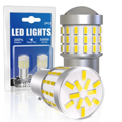 2x 1156/7506 LED Luz Inversa Canbus Bombilla de Respaldo 6000K Blanco Aparcamiento DRL Lámpara Foto 1 de 4