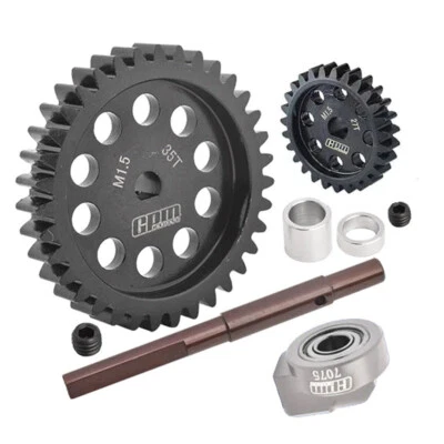GPM 40Cr Acero al Carbono M1.5 Spur Gear 35T + Motor Gear 27T para 1:5 XRT / X-Maxx Foto 1 de 2